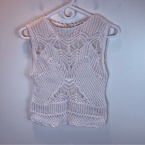 ABERCROMBIE& FITCH Crochet Knit Tank Top